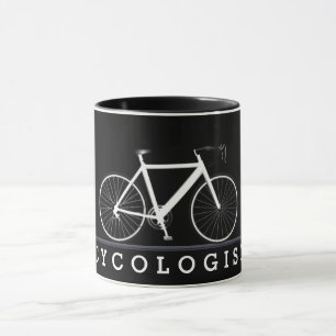 Mug Texte cycliste avec vélo blanc