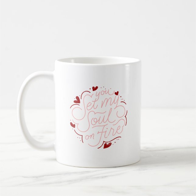 Mug Texte d'amour rose (Gauche)