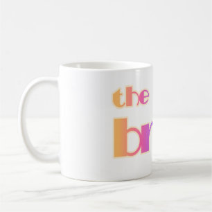 MUG TEXTE D'ARC-EN-CIEL DE JEUNE MARIÉE