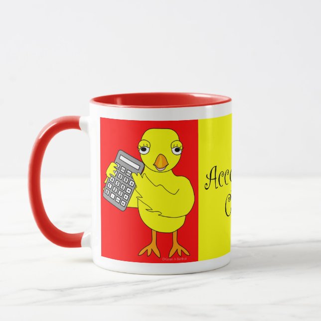 Mug Texte de la comptabilité (Gauche)