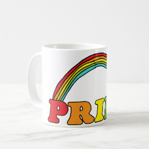 Mug Texte de la fierté et arc-en-ciel