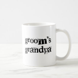 Mug Texte de noir du grand-papa du marié