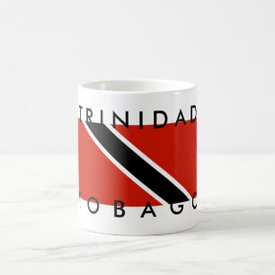 Mug texte de nom de symbole de drapeau de pays du