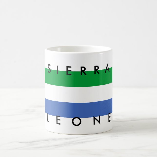Mug Texte de nom de symbole de nation de drapeau de (Centre)