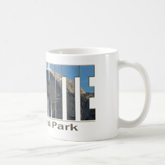 Mug Texte de parc national de Yosemite avec demi de