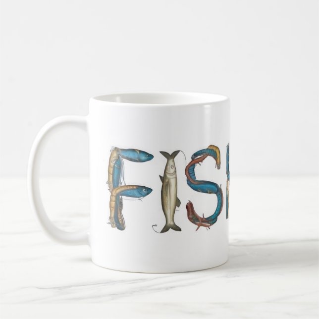 Mug Texte de pêche (Gauche)