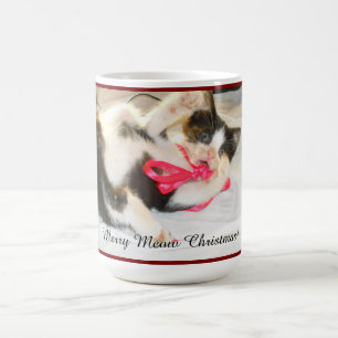 Mug Texte de photo de souvenir de chaton, flocon de ne