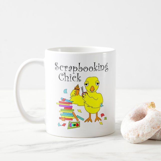 Mug Texte de sélection de scrapbooking (Avec donut)