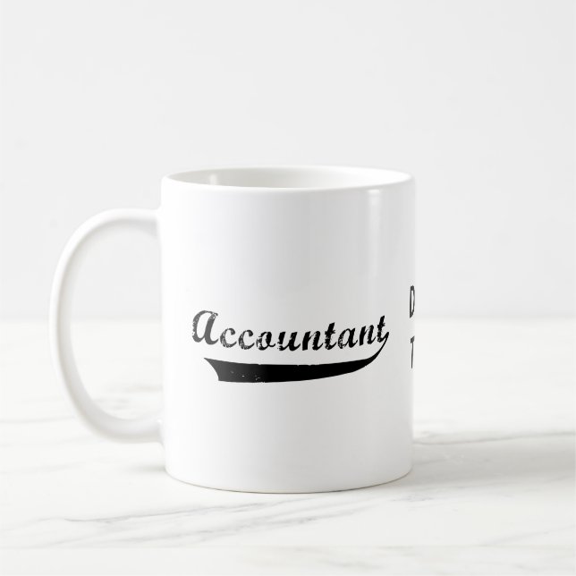 Mug Texte du Accountant Sports Style (Gauche)