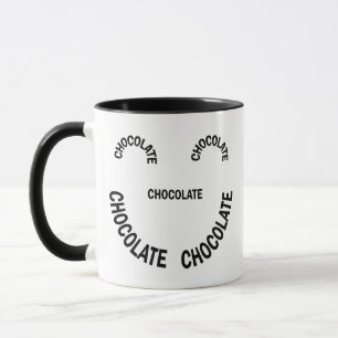 Mug Texte faciale au chocolat