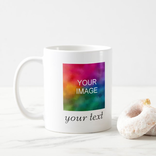 Mug Texte manuscrit ou noms personnalisés (Avec donut)