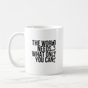 Mug Texte noir gras Minimaliste Inspirant Empowerment