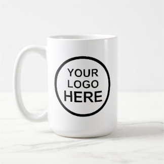 Mug texte noir votre logo ici