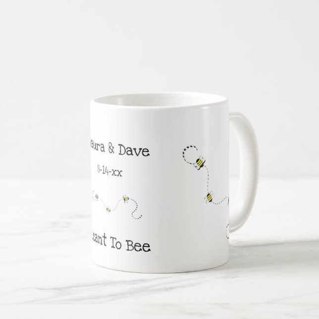 Mug Texte Personnalisable Cool D'Abeille (Devant droit)