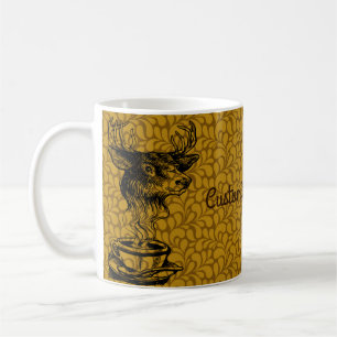Mug Texte personnalisé/1960 les années 70 dessin Abstr