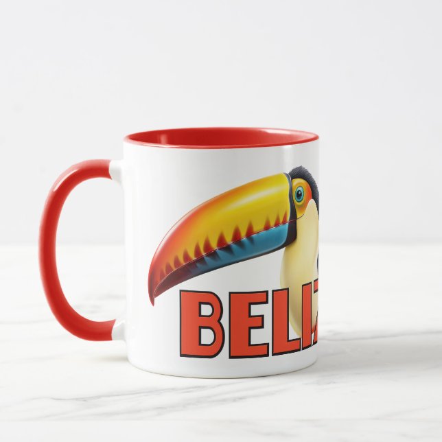 Mug Texte personnalisé BELIZE Toucan (Gauche)