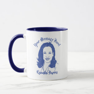 Mug Texte personnalisé de la ligne Kamala Harris