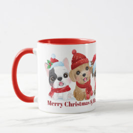 Mug Texte personnalisé Grosses chiots de Noël