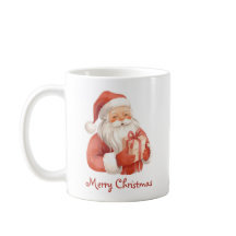 Texte personnalisé Père Noël à l'aquarelle avec ca