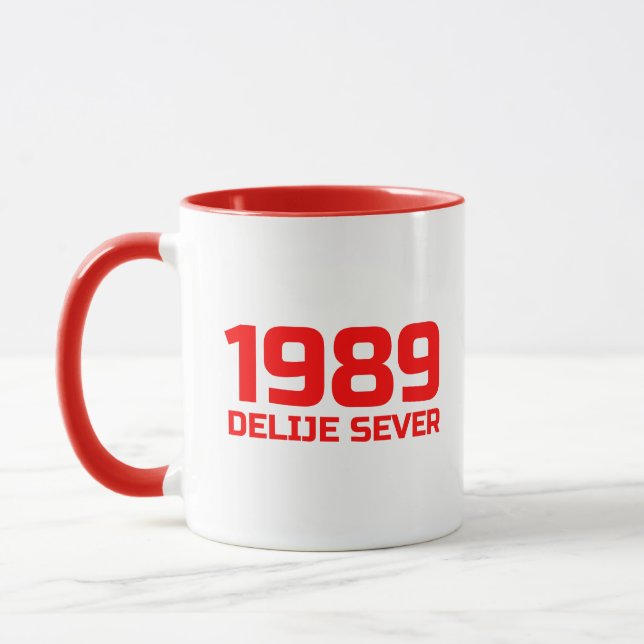 Mug Texte Rouge Delije Sever 1989 (Gauche)