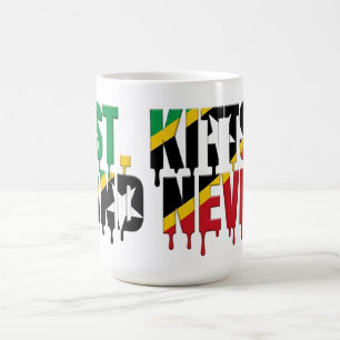Mug Texte St. Kitts Drip Conception de drapeau des C