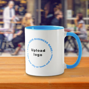 Mug Textes d'affaires Motifs circulaires sur Combo ble