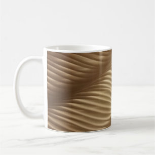 Mug TEXTILE Brown ET BLANC STRIPÉ