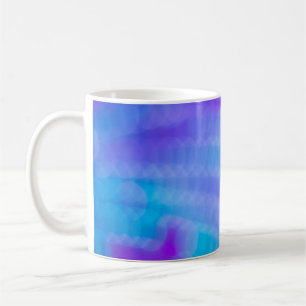 Mug textile rayé rose et bleu