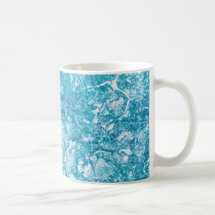 Mug Texture bleu et Marbre blanc