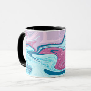 Mug Texture de flux de marbre liquide fluide élégant a