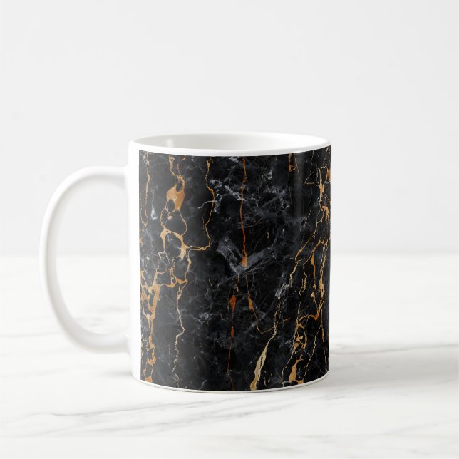 Mug Texture de marbre : Elégante surface de pierre. (Gauche)