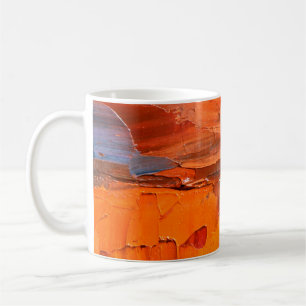Mug Texture de peinture à l'huile multicolore. Arrière