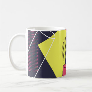 Mug texture de style rétro, design motif. art, abstrai