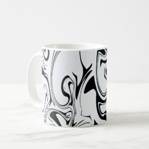 Mug Texture en marbre - Tons noir et blanc