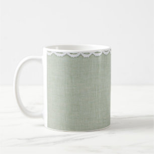 Mug Texture et dentelle textiles