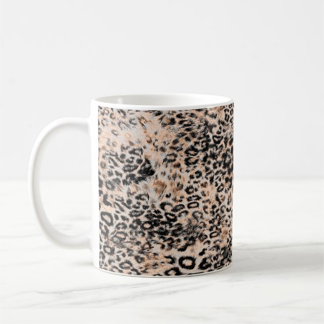 Mug Texture léopard, motif poster de animal léopard (Gauche)
