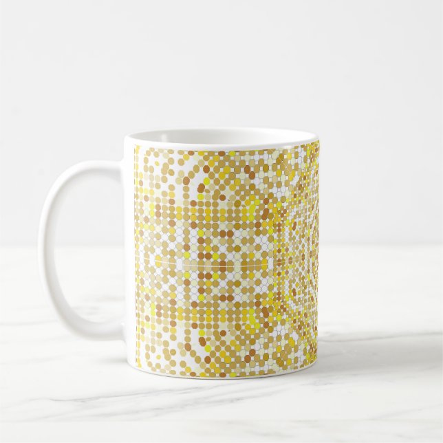 Mug Texture motif or avec mosaïques dorées dans le By (Gauche)