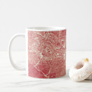 Mug Texture rose en marbre d'or
