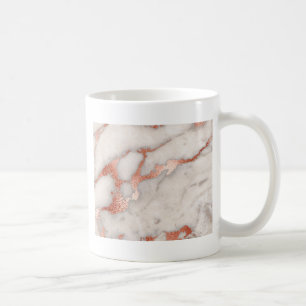 Mug Texture rose en marbre d'or