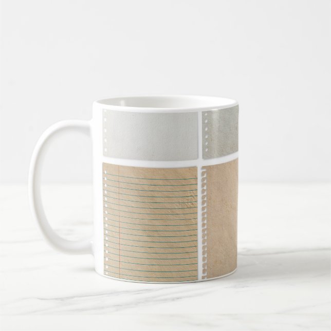 Mug Textures papier Éléments de conception Arrière - p (Gauche)