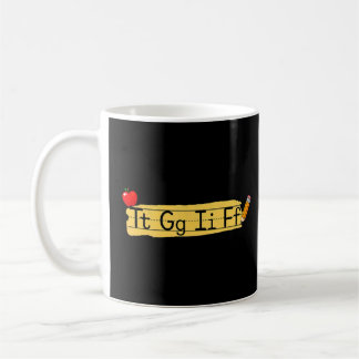 Mug TGIF Alphabet Dieu merci C'est vendredi Enseignant