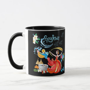 Mug Thai nouvel an rayonnement noir