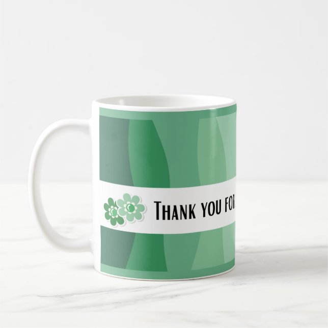 Mug Thank you Nurse - Green Theme (Gauche)