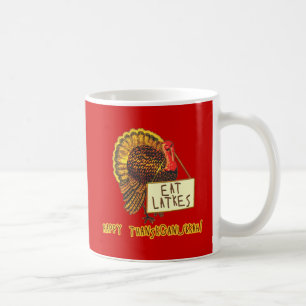 Mug Thanksganukkah heureux MANGENT des LATKES