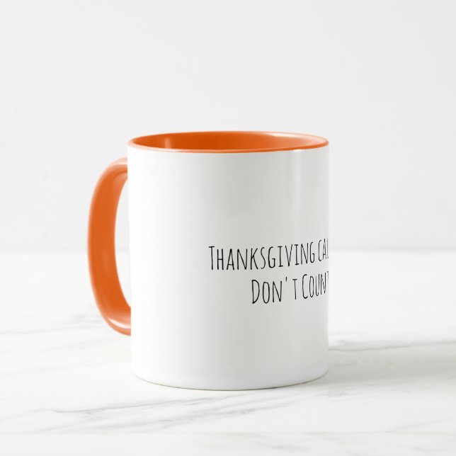 Mug Thanksgiving Calories Coffee Cup (Devant gauche)