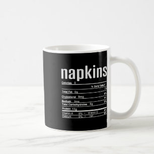 Mug Thanksgiving Christmas Napkins Nutrition Fact