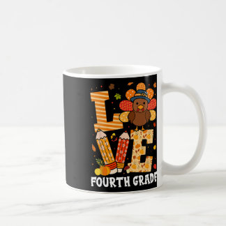 Mug Thanksgiving Love 4e année Enseignant Turquie Autu