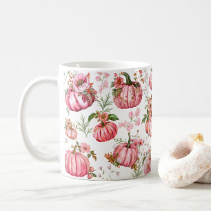 Mug Thé aquarelle rose fantaisiste Cottagecore citroui