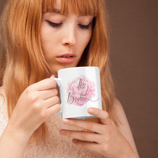 Mug The Bride Peony  (Bride Wedding Gift Idea)