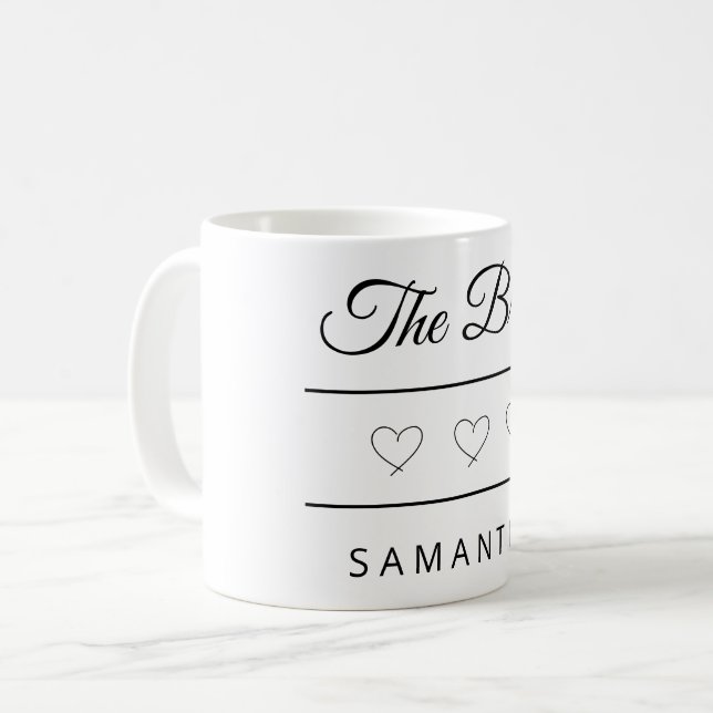 Mug The Bride Personalized Wedding Design (Devant gauche)